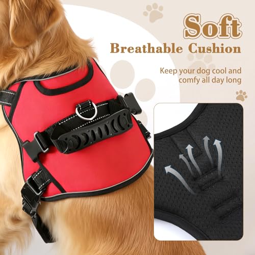 Dog Lift Harness (Red-1 / Large)