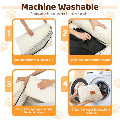 Dog Car Seat for Medium (White)