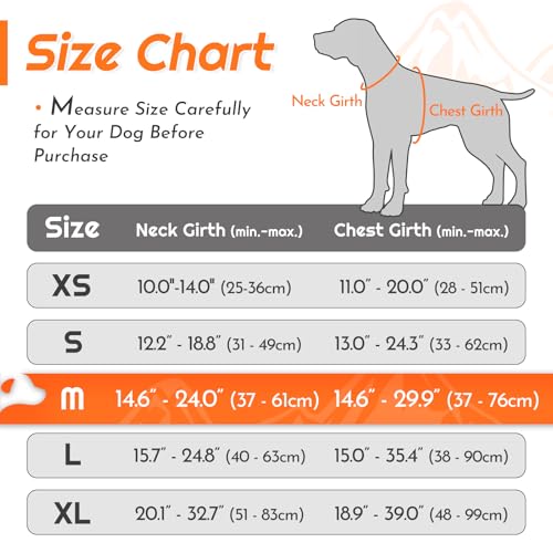Dog Harness for Medium Sized Dogs (Medium / Orange)