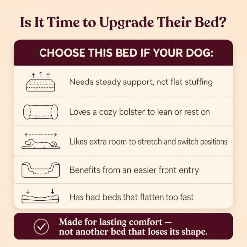 Cooling Orthopedic Dog Bed for Small Dogs (Tan / 30"L × 23"W (S))