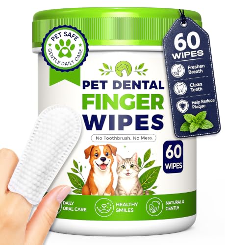 Dog Dental Wipes for Teeth Cleaning (60 PCS)
