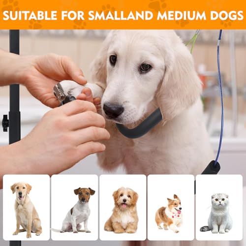 Adjustable Pet Grooming Arm with Clamp for Small & Medium Large Dogs (Style 1 / Medium)