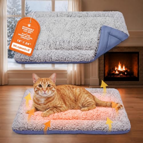 Self Warming Cat Bed (Dark Blue / 18"x24")