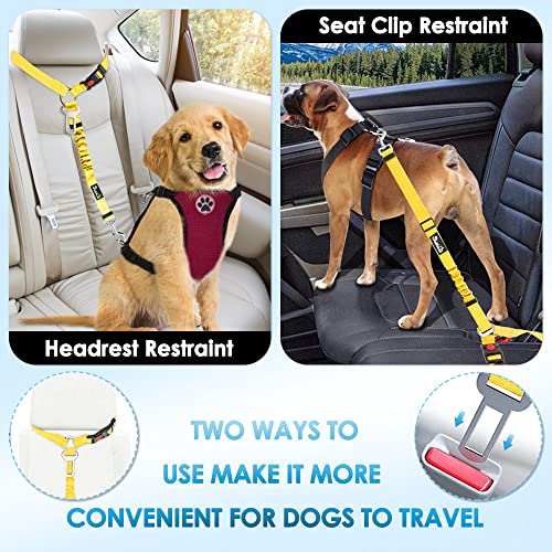 Dog Seat Belt for Car (K.Yellow)