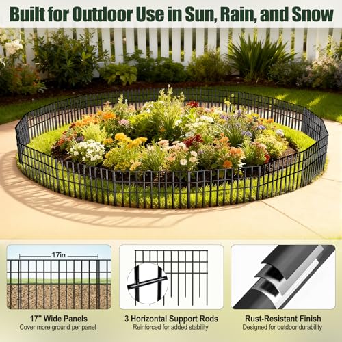 Animal Barrier Fence 30 Pack (30 Panels，42.5ft(L) x 13in(H)))
