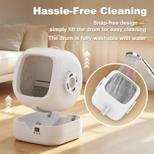 Automatic Cat Litter Box Self Cleaning (White)
