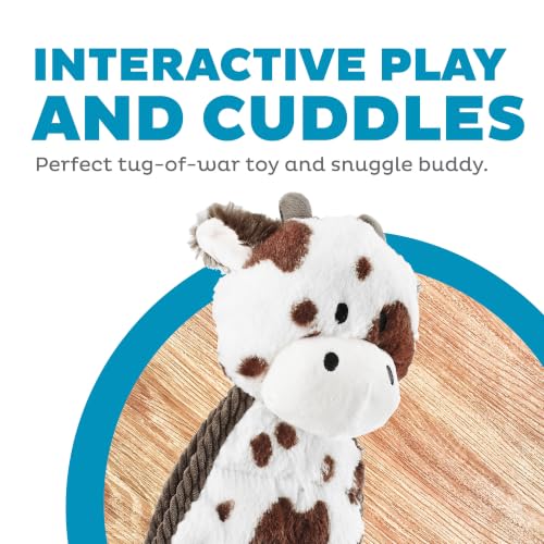 by Charming Pet Cuddle Tugs Cow Plush Squeaky Dog Toy (Tugs Cow / 1 Count)
