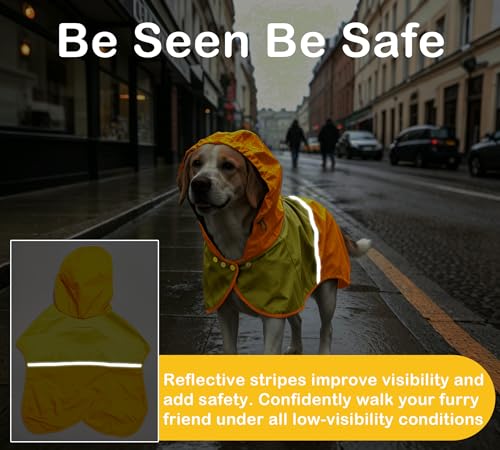 Dog Raincoat Jacket (Yellow / X-Small)