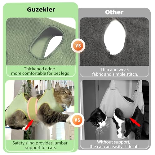 Cat Grooming Hammock Harness for Cats (XS（Suitable for 8-12lbs）)
