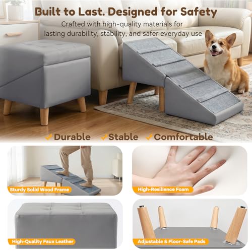 Dog Ramp for Couch (Grey)