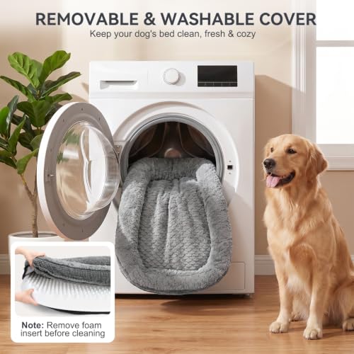 Orthopedic Dog Beds Large Sized Dog (Grey / 45"l X 32"w X 7.5"th)