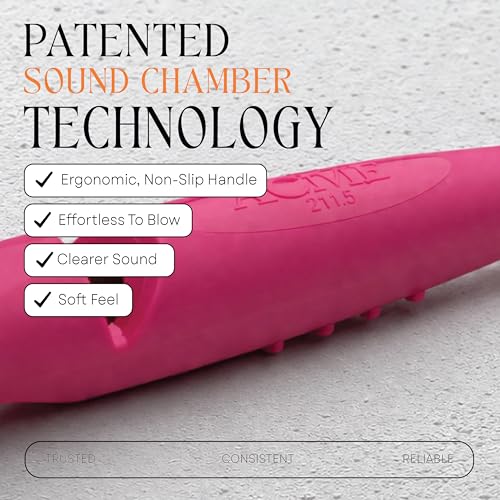 Alpha 211.5 Professional Dog Training Whistle with Enhanced Ergonomic Grip. BPA (Magenta Pink)