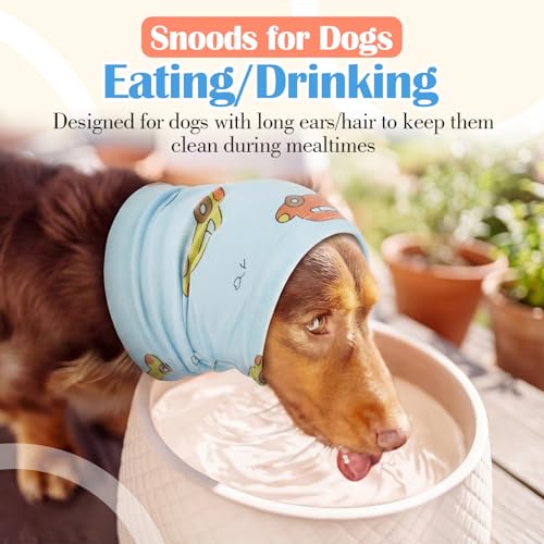 Soft Quiet Ears for Dogs Hearing Protection Noise Cancelling (L(Head Girth:13.8in-22.4in) / Blue)