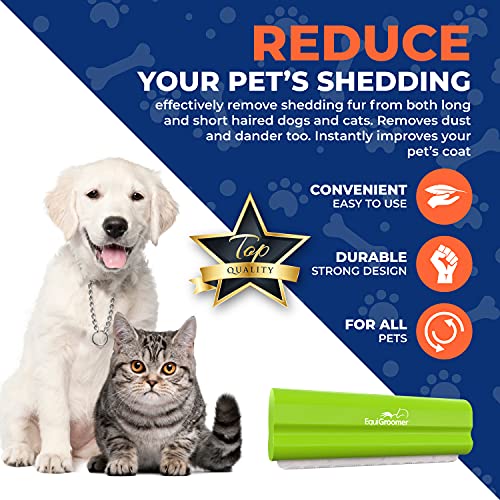 5 Inch Undercoat Deshedding Brush for Dogs & Cats (5 Inch / Lime)