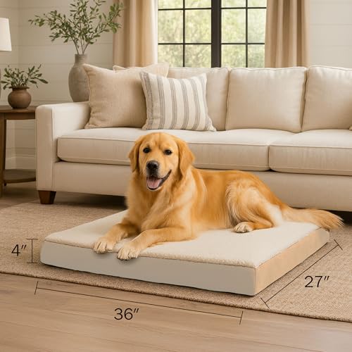 Orthopedic Dog Bed (Tan / Large)