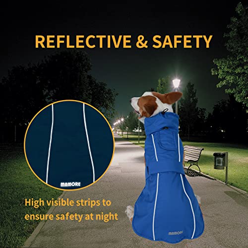 Adjustable Waterproof Dog Raincoat for Dogs (Light Purple / 3X-Large(77-94lb))