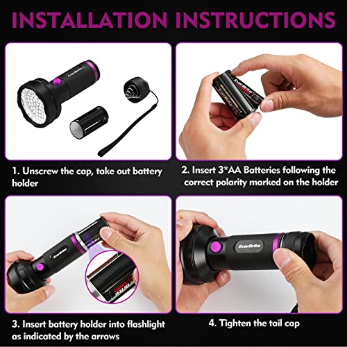 68 LED UV Blacklight Flashlight (68 LED)