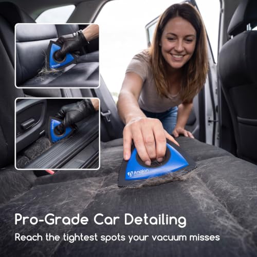 Mini Pet Hair Remover for Car Detailing Dog Hair Tool (Royal Blue)