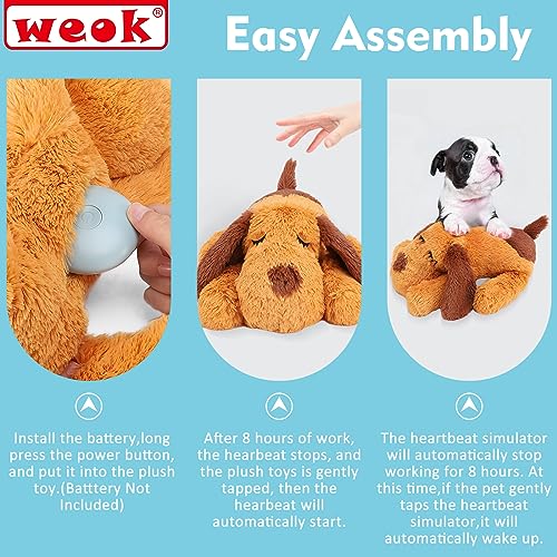 Heartbeat Puppy Toy (brown2)