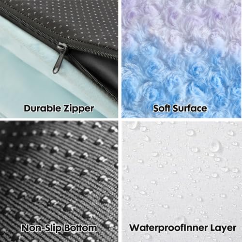 Orthopedic Washable Dog Bed (Rainbow / 48.0"l x 35.0"w x 7.5"th)