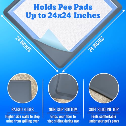 Dog Pee Pad Holder (Dark Grey / 1 Pack)