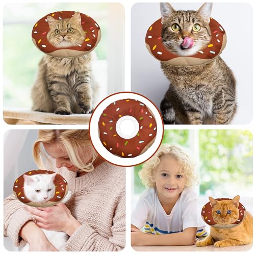 Cat Cone Collar Soft (Waterproof Brown / Large)
