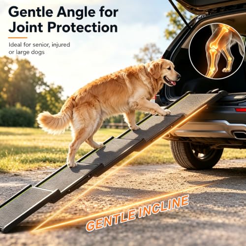 Dog Ramp for Car with Telescoping Design (71" x 17")