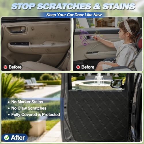 Car Door Protector for Dogs (Black / L)