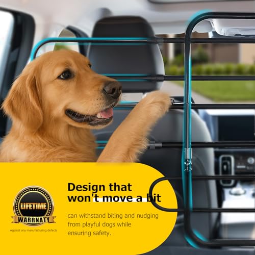 Universal Fit Dog Barrier for SUV (Adjustable / Matte Black)
