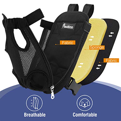 Pet Front Carrier Backpack for Small Medium Dogs (A-Black / Large (Pack of 1))