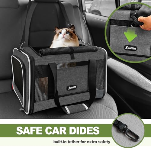 Cat Carrier 18x11x11 Top Load (Grey / 18.0"L x 11.0"W x 11.0"H)