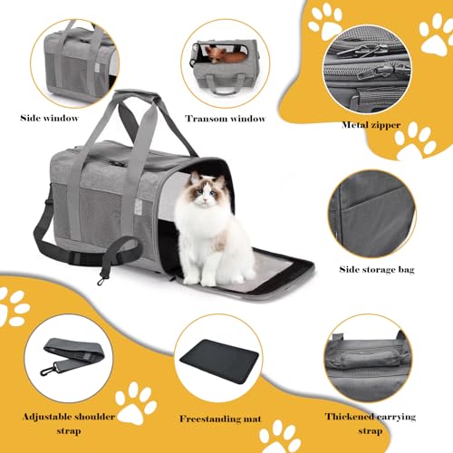 Pet Carrier Bag for Cats (【Gray】)