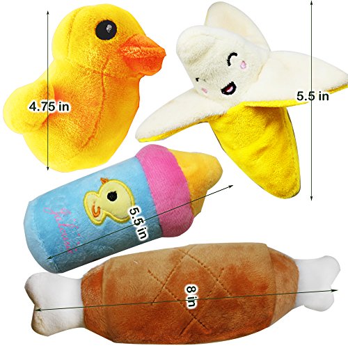 12 Pack Dog Squeaky Toys Cute Plush Toys for Small Medium Dog Pets (12 Pack Premium)