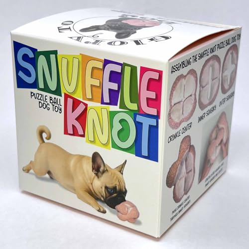 Pink Snuffle Knot Interactive Dog Toy 4” Puzzle Ball (Small / Pink)