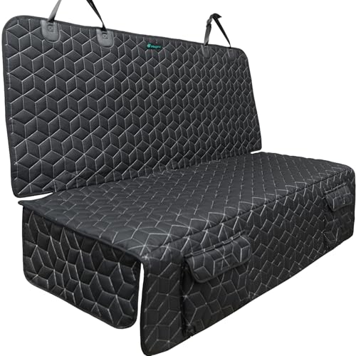 Dog Car Seat Cover for Back Seat (Large-56.5" / Bench-Black)