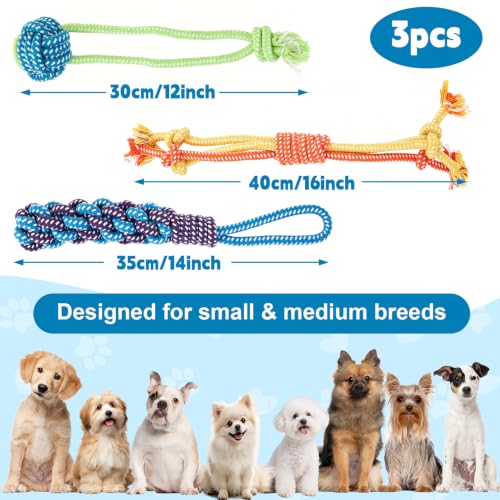 3Pcs Dog Rope Toys for Puppy (muti-3)