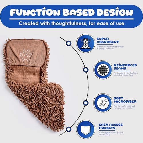 Dog Towel for Drying Dogs (Coffee)