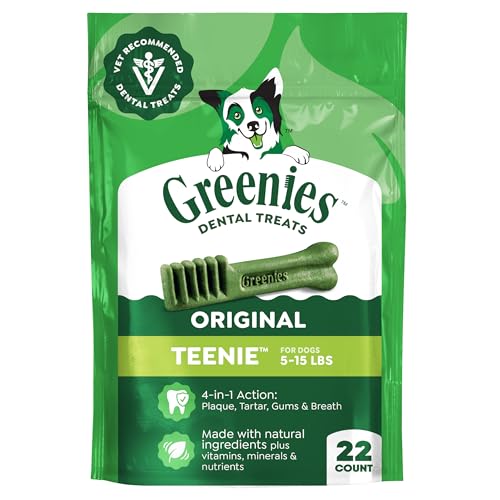 Teenie Original Natural Dental Dog Treats (22 Count (Pack of 1))