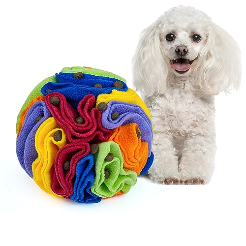 Pet Snuffle Ball (Rainbow color / 15cm)