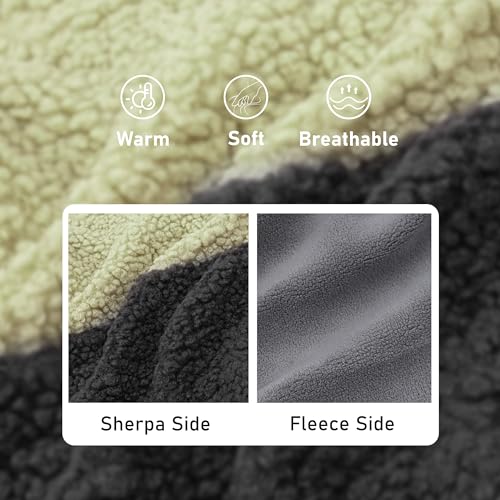 Sherpa Dog Coat Reversible Dog Jackets for Small Dogs (Medium (10-15lbs) / Khaki)