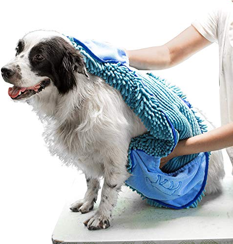 Quick Dry Towel for Dogs (Blue)