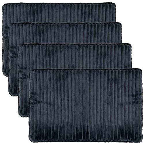 Self Warming Cat Bed Pad 4 Pack 30x20 inches Self (Large-4 Pack / Grey)