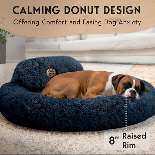 XL Dog Beds for Large Sized Dog (Dark Gray / X-Large - 45"L x 45"W x 8"Th)