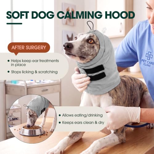 Dog Ear Muffs Noise Protection (Light Gray / Large)