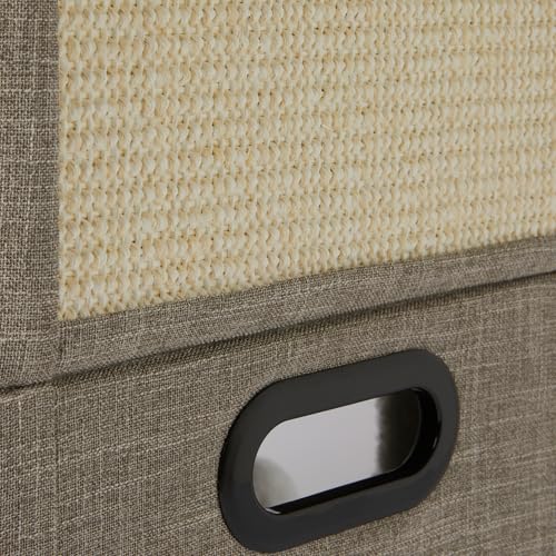 2 Cube Cat House with Sisal Scratch Pad and Dangle Toy (2 Story)