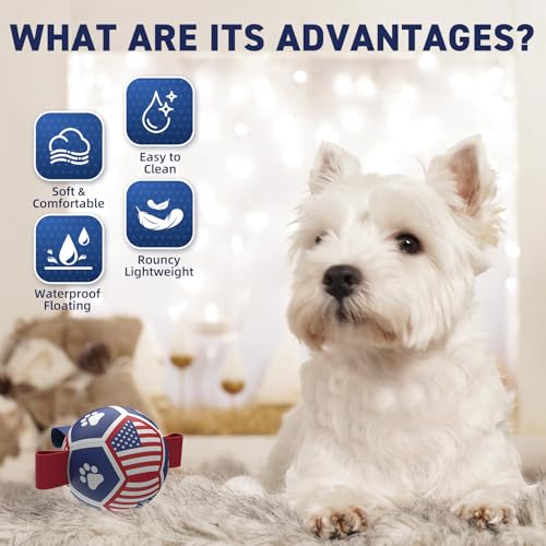 Puppy Balls Small Dog Toys (Flag / 3.5 Inch)