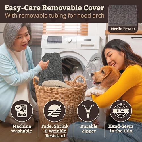 Cozy Cave Dog Bed (35.0"L x 35.0"W x 8.0"Th / Merlin Pewter)