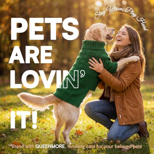 Dog Sweaters for Medium Dogs Girl Boy (Medium / Green)