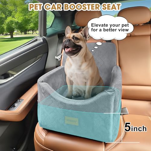 Dog Car Seats for Small Medium Dogs Under 35lbs (Light Grey / Small/Medium)
