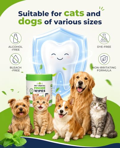 Dog Dental Wipes for Teeth Cleaning (60 PCS)